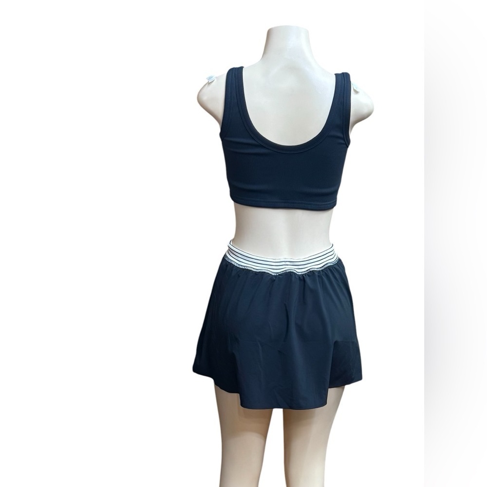 Offline by aerie . Black Sleeveless Jumpsuit with Blue Accent - Picture 3 of 9